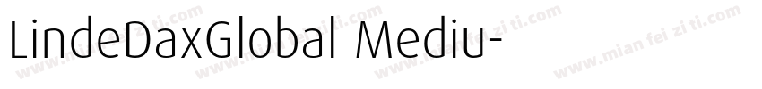 LindeDaxGlobal Mediu字体转换